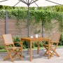 Gartenstühle 2 Stück Massivholz Akazie und Stoff in Grau-Taupe von , Gartenstühle - Ref: Foro24-367671, Preis: 139,88 €, Raba...