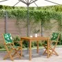 Gartenstühle 2 Stück aus Akazienholz und Stoff mit Blattmuster von , Gartenstühle - Ref: Foro24-367673, Preis: 128,11 €, Raba...