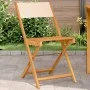 Bistrostühle, 2 Stück Massivholz Akazie und beige Stoff von , Gartenstühle - Ref: Foro24-367684, Preis: 85,70 €, Rabatt: %