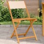 Bistrostühle, 2 Stück Massivholz Akazie und beige Stoff von , Gartenstühle - Ref: Foro24-367684, Preis: 85,70 €, Rabatt: %