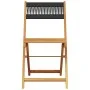 Sillas bistró 2 uds madera maciza acacia y polipropileno negro de , Sillas de jardín - Ref: Foro24-367678, Precio: 90,25 €, D...