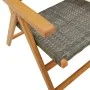 8 Stück verstellbare Gartenstühle aus PE-Rattan und massivem Holz in Grau. von , Gartenstühle - Ref: Foro24-3214525, Preis: 5...