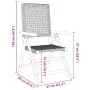 8 Stück verstellbare Gartenstühle aus PE-Rattan und massivem Holz in Grau. von , Gartenstühle - Ref: Foro24-3214525, Preis: 5...
