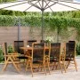 Sillas de jardín reclinables 8 uds madera maciza acacia negro de , Sillas de jardín - Ref: Foro24-3214531, Precio: 647,24 €, ...