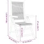 Gartenliegestühle 8 Stück Massivholz Akazie Schwarz von , Gartenstühle - Ref: Foro24-3214531, Preis: 646,43 €, Rabatt: %