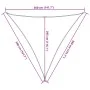 Polyester oxford 100% sand-colored sail canopy 3.6x3.6x3.6 m by , Umbrellas - Ref: Foro24-4000932, Price: 30,17 €, Discount: %