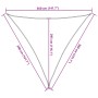 Toldo de vela poliéster oxford 100% arena 3,6x3,6x3,6 m de , Sombrillas - Ref: Foro24-4000932, Precio: 26,22 €, Descuento: %