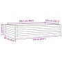 Solid Douglas fir wood planter 110x60x23 cm by , Pots and planters - Ref: Foro24-847241, Price: 74,48 €, Discount: %