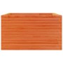 Solid pine wood planter in brown wax 80x80x45.5 cm by , Pots and planters - Ref: Foro24-847260, Price: 144,76 €, Discount: %