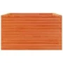 Solid pine wood planter in brown wax 80x80x45.5 cm by , Pots and planters - Ref: Foro24-847260, Price: 143,28 €, Discount: %