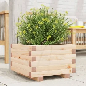 Solid pine wood planter 40x40x26.5 cm by , Pots and planters - Ref: Foro24-847288, Price: 55,84 €, Discount: %