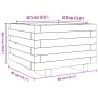 Massive Holzblumenkasten aus Kiefer 40x40x26,5 cm von , Töpfe und Pflanzgefäße - Ref: Foro24-847288, Preis: 56,57 €, Rabatt: %