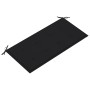 Banco de jardín madera maciza de teca con cojín negro 112 cm by , garden benches - Ref: Foro24-3062656, Price: 152,94 €, Disc...