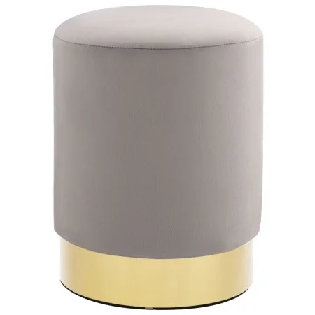 Light gray and gold velvet stool by , Folding stools and chairs - Ref: Foro24-249834, Price: 42,93 €, Discount: %