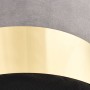 Taburete de terciopelo gris claro y dorado de , Taburetes y sillas plegables - Ref: Foro24-249834, Precio: 38,03 €, Descuento: %