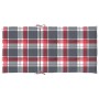Garden chair cushion low backrest 2 units red checkered fabric by , Cushions for chairs and sofas - Ref: Foro24-314152, Price...