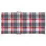 Garden chair cushion low backrest 2 units red checkered fabric by , Cushions for chairs and sofas - Ref: Foro24-314152, Price...