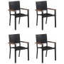5-teiliges Garten-Esszimmerset schwarz von , Gartensets - Ref: Foro24-3068764, Preis: 382,87 €, Rabatt: %