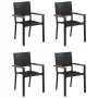 Juego de comedor para jardín 5 piezas negro de , Conjuntos de jardín - Ref: Foro24-3068764, Precio: 366,19 €, Descuento: %