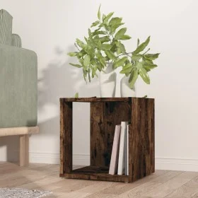 Smoked oak plywood side table 33x33x34.5 cm by , Side tables - Ref: Foro24-816020, Price: 25,31 €, Discount: %