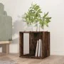 Mesa auxiliar madera contrachapada roble ahumado 33x33x34,5 cm de , Mesas auxiliares - Ref: Foro24-816020, Precio: 25,18 €, D...