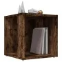 Mesa auxiliar madera contrachapada roble ahumado 33x33x34,5 cm de , Mesas auxiliares - Ref: Foro24-816020, Precio: 25,18 €, D...