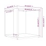 Beistelltisch aus geräuchertem Eichensperrholz 33x33x34,5 cm von , Seitentische - Ref: Foro24-816020, Preis: 25,57 €, Rabatt: %