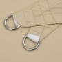 Triangular beige Oxford fabric sail shade 3x3x4.24 m by , Umbrellas - Ref: Foro24-135172, Price: 24,41 €, Discount: %