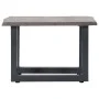Solid gray acacia wood coffee table with natural edge, measuring 60x60x40 cm. by , Coffee table - Ref: Foro24-247827, Price: ...