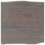 Solid gray acacia wood coffee table with natural edge, measuring 60x60x40 cm. by , Coffee table - Ref: Foro24-247827, Price: ...