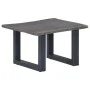 Solid gray acacia wood coffee table with natural edge, measuring 60x60x40 cm. by , Coffee table - Ref: Foro24-247827, Price: ...