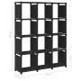 12-cube black fabric shelf 103x30x141 cm by vidaXL, Bookcases and shelves - Ref: Foro24-322614, Price: 40,52 €, Discount: %