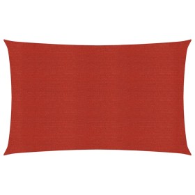 Red HDPE sail shade 160 g/m² 4x6 m by , Umbrellas - Ref: Foro24-311629, Price: 51,95 €, Discount: %