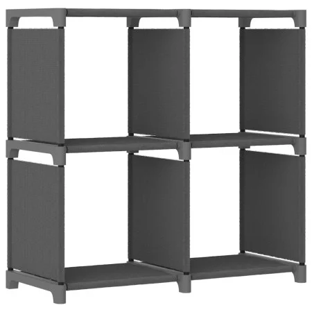 4-cube gray fabric shelf 69x30x72.5 cm by vidaXL, Bookcases and shelves - Ref: Foro24-322600, Price: 22,83 €, Discount: %