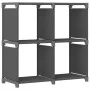 Estantería de 4 cubos de tela gris 69x30x72,5 cm de vidaXL, Librerías y estanterías - Ref: Foro24-322600, Precio: 23,14 €, De...