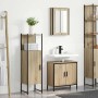 Juego de muebles de baño 3 pcs Marrón 60 x 30 x 60 cm