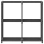 Regal mit 4 grauen Stoffwürfeln 69x30x72,5 cm von vidaXL, Bücherregale und Regale - Ref: Foro24-322600, Preis: 23,56 €, Rabat...
