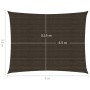 Brown HDPE sail shade 160 g/m² 3.5x5 m by , Umbrellas - Ref: Foro24-311792, Price: 37,16 €, Discount: %