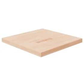 Square oak wood untreated table top 60x60x4 cm by , Table tops - Ref: Foro24-342944, Price: 87,27 €, Discount: %