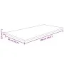Badezimmerarbeitsplatte aus Massivholz hellbraun behandelt 100x50x2,5 cm von , Arbeitsplatten - Ref: Foro24-343039, Preis: 90...