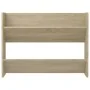 Zapatero de pared madera contrachapada roble Sonoma 80x18x60 cm de , Zapateros y organizadores de calzado - Ref: Foro24-80674...