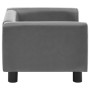 Graues Hundesofa aus Plüsch und Kunstleder 60x43x30 cm von , Betten für Hunde - Ref: Foro24-170959, Preis: 79,69 €, Rabatt: %