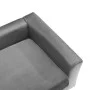 Sofá para perros felpa y cuero sintético gris 60x43x30 cm de , Camas para perros - Ref: Foro24-170959, Precio: 78,42 €, Descu...