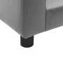 Sofá para perros felpa y cuero sintético gris 60x43x30 cm de , Camas para perros - Ref: Foro24-170959, Precio: 78,42 €, Descu...