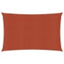 Toldo de vela HDPE terracota 160 g/m² 2,5x5 m