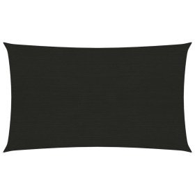 Black HDPE sail shade 160 g/m² 2.5x5 m by , Umbrellas - Ref: Foro24-311731, Price: 37,69 €, Discount: %