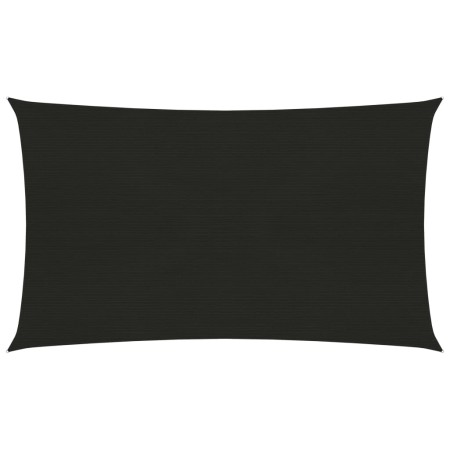 Black HDPE sail shade 160 g/m² 2.5x5 m by , Umbrellas - Ref: Foro24-311731, Price: 37,69 €, Discount: %
