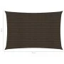 Toldo de vela marrón HDPE 160 g/m² 6x8 m de , Sombrillas - Ref: Foro24-311800, Precio: 86,49 €, Descuento: %