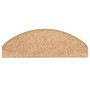 Alfombras de peldaños de escalera 15 uds dorado 65x21x4 cm