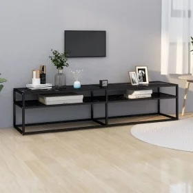 TV-Möbel gehärtetes Glas schwarzer Marmor Farbe 180x40x40,5 cm von , TV-Möbel - Ref: Foro24-331725, Preis: 120,95 €, Rabatt: %